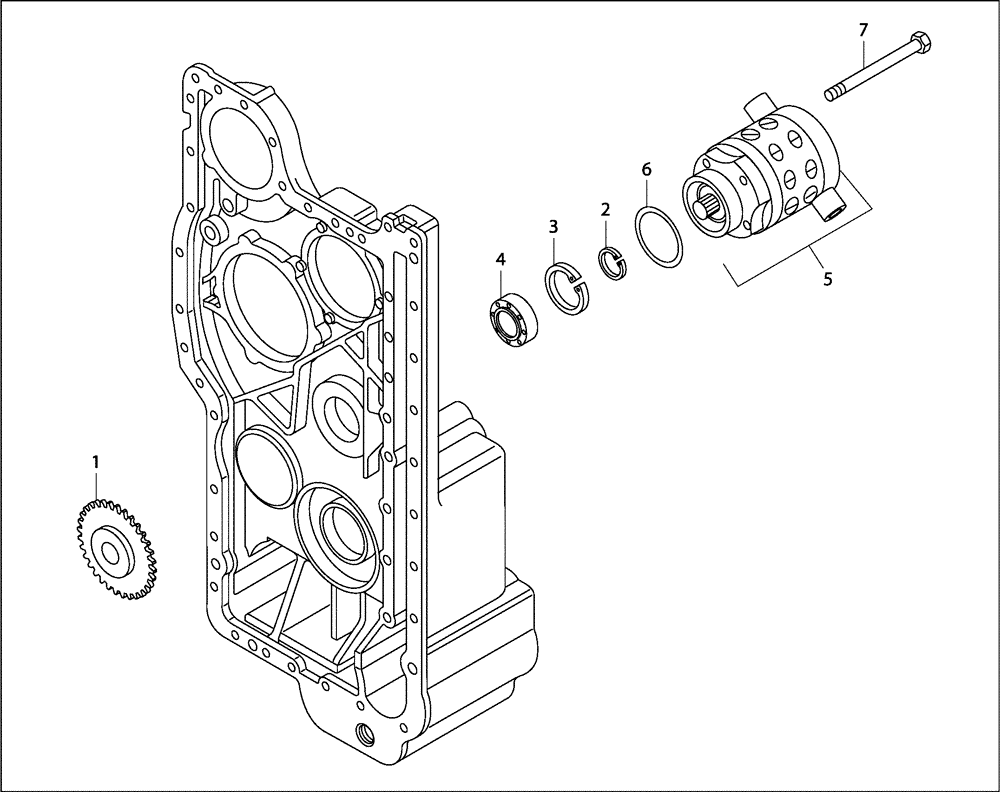 Схема запчастей Case 330B - (18A00000986[001]) - STEERING PUMP (87450722) (03) - Converter / Transmission