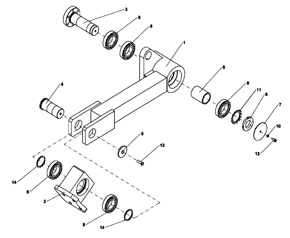 Схема запчастей Case PT240 - (88.100.04[03]) - EDGE CUTTER ARM-OPTIONAL (GROUP 555-1-1-ND144836) (88) - ACCESSORIES