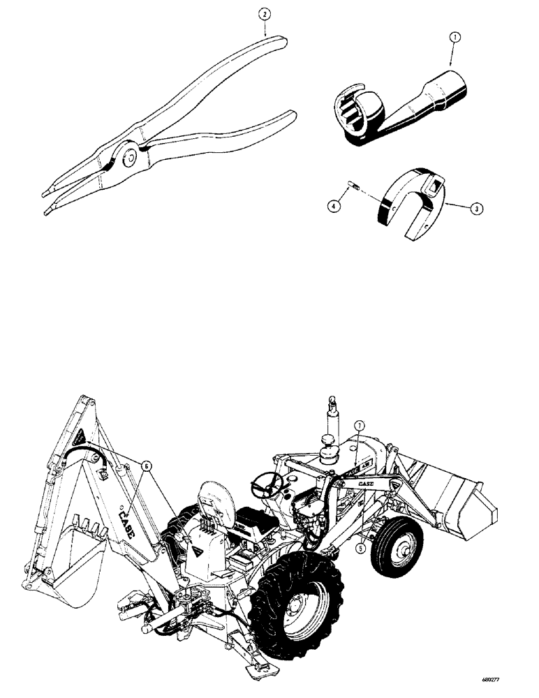 Схема запчастей Case 23 - (098) - TOOLS AND DECALS 