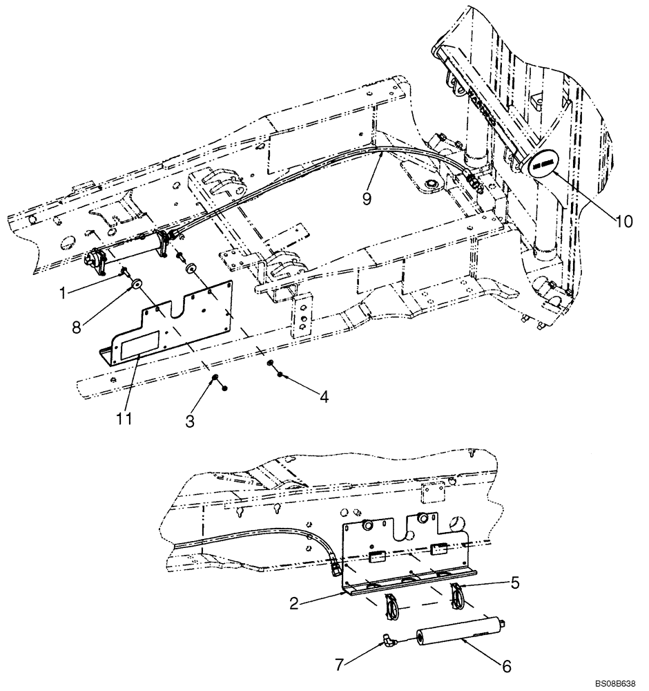 Схема запчастей Case 586G - (08-12) - HYDRAULICS - LOAD CONTROL (08) - HYDRAULICS