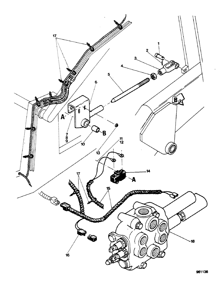 Схема запчастей Case 580G - (342) - LOADER - RETURN-TO-DIG CONTROL (09) - CHASSIS/ATTACHMENTS