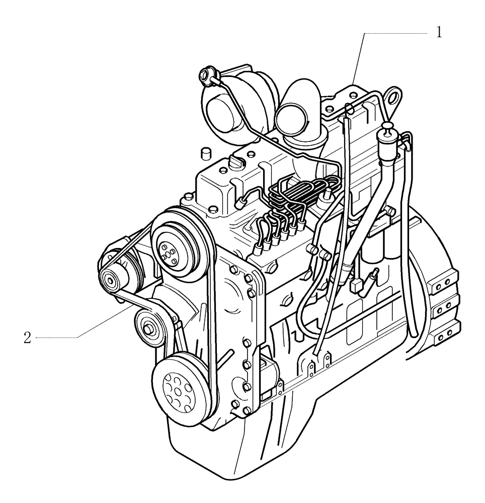 Схема запчастей Case 1850K LT - (9.021[01A]) - ENGINE - OPTIONAL CODE 76076980 (19) - OPTIONS