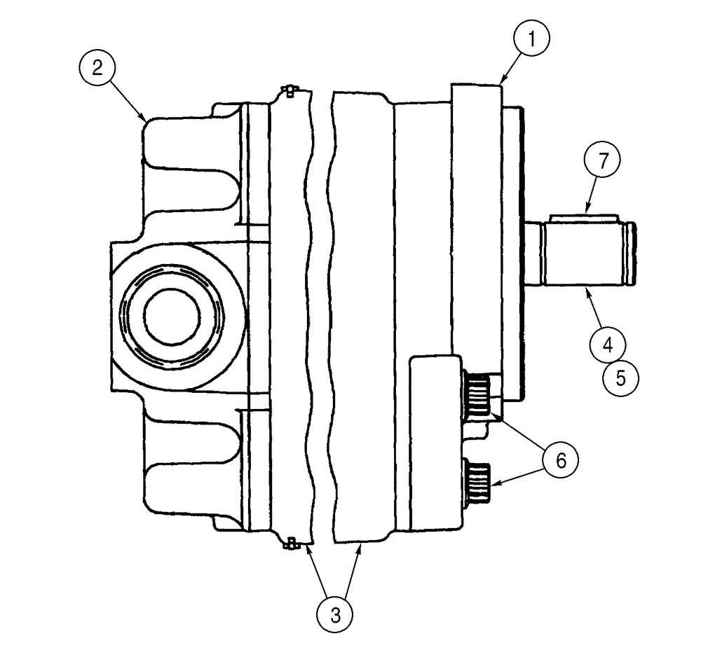 Схема запчастей Case TF300B - (06-02) - PUMP ASSY GROUND DRIVE (06) - POWER TRAIN