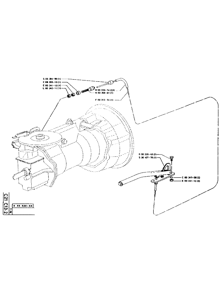 Схема запчастей Case 75P - (044) - PARKING BRAKE CONTROL (05) - UPPERSTRUCTURE CHASSIS