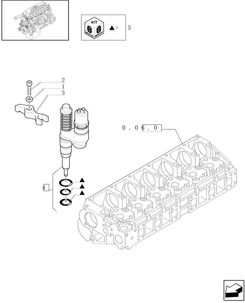 Схема запчастей Case F3AE0684G B001 - (0.14.8[01]) - INJECTOR & RELATED PARTS (500390338) 