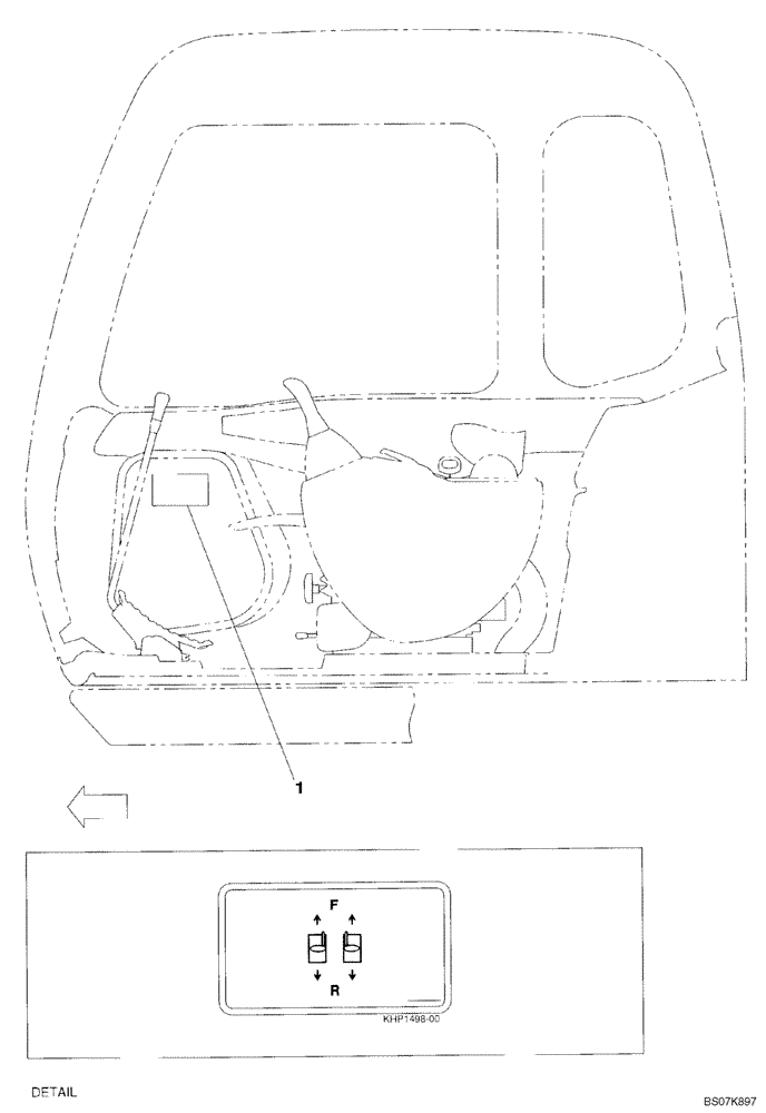 Схема запчастей Case CX75SR - (09-49) - DECAL - OPERATORS COMPARTMENT (09) - CHASSIS/ATTACHMENTS