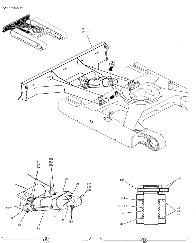 Схема запчастей Case CX31B - (02-012) - DOZER ASSY (86) - DOZER