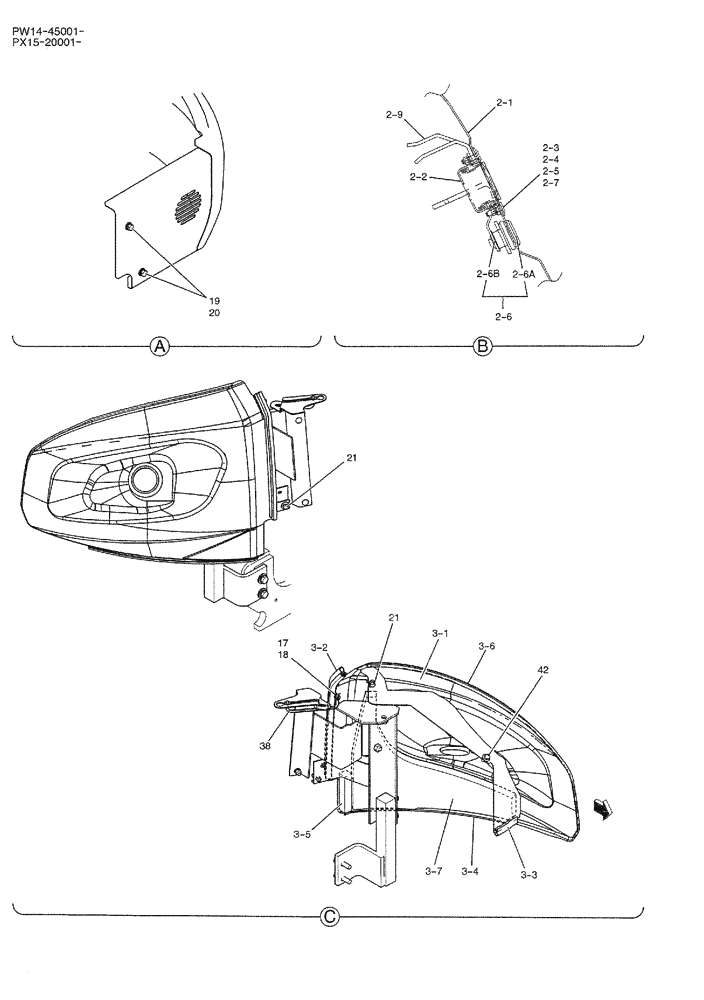 Схема запчастей Case CX36B - (01-063) - GUARD INSTAL (CANOPY) (05) - SUPERSTRUCTURE