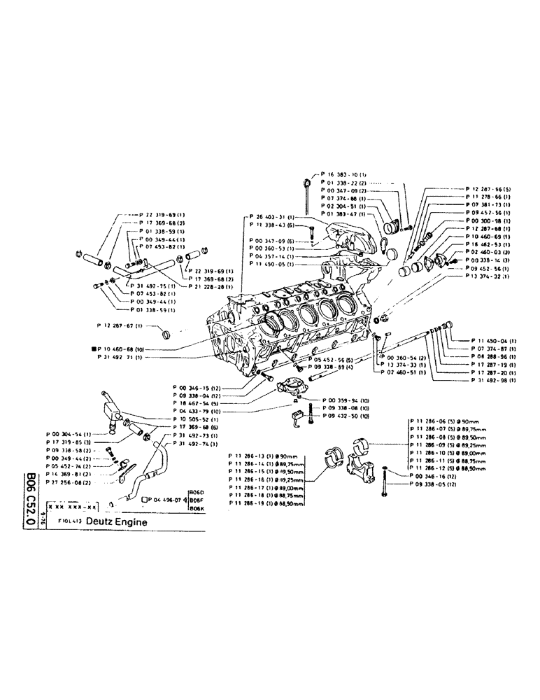 Схема запчастей Case 220CKS - (20) - DEUTZ ENGINE (01) - ENGINE