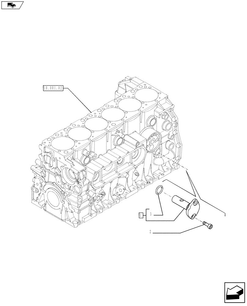 Схема запчастей Case F2CE9684C E025 - (10.304.04) - OIL PRESSURE REGULATION VALVE (504191874) (10) - ENGINE