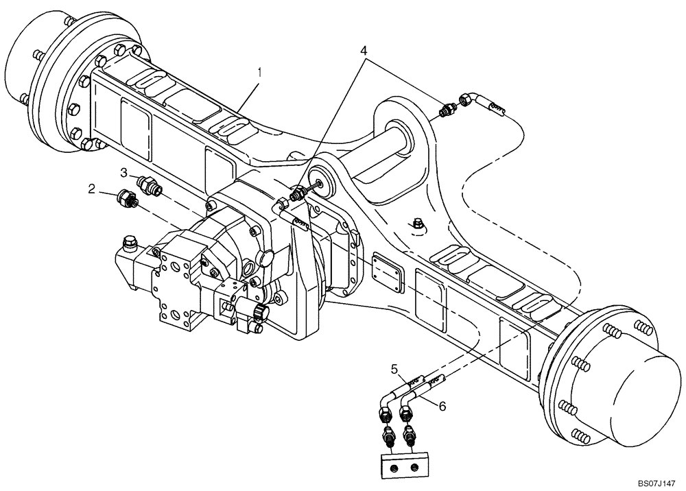 Схема запчастей Case 21D - (02.016[4552413000]) - REAR AXLE (STANDARD) (27) - REAR AXLE SYSTEM