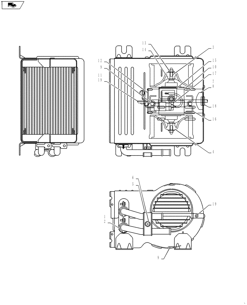 Схема запчастей Case CX27B ASN - (10.254.03) - HOSE ASSY, HEATER (10) - ENGINE