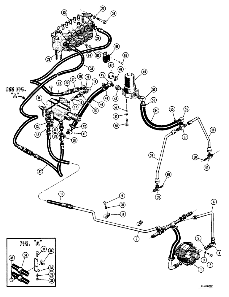 Схема запчастей Case 32S - (101A) - BASIC BACKHOE HYDRAULICS (MODEL 32-S) 