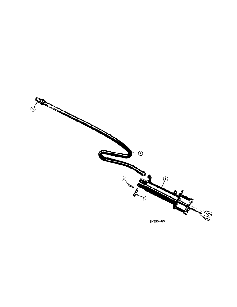 Схема запчастей Case 420B - (152[A]) - PORTABLE HYDRAULIC CYLINDER AND HOSE 