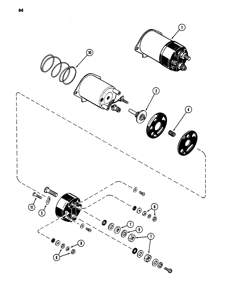 Схема запчастей Case 480LL - (084) - SOLENOID, 188 DIESEL ENGINE (55) - ELECTRICAL SYSTEMS