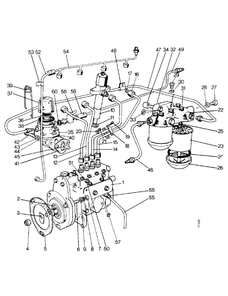 Схема запчастей Case 850 - (A05-1) - INJECTION PUMP AND FUEL SYSTEM (01) - ENGINE