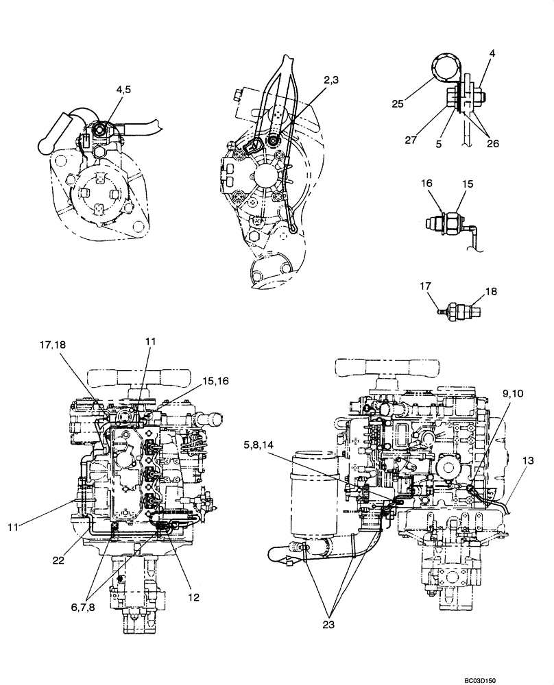 Схема запчастей Case CX31 - (04-09[00]) - HARNESS ASSY - ENGINE (04) - ELECTRICAL SYSTEMS