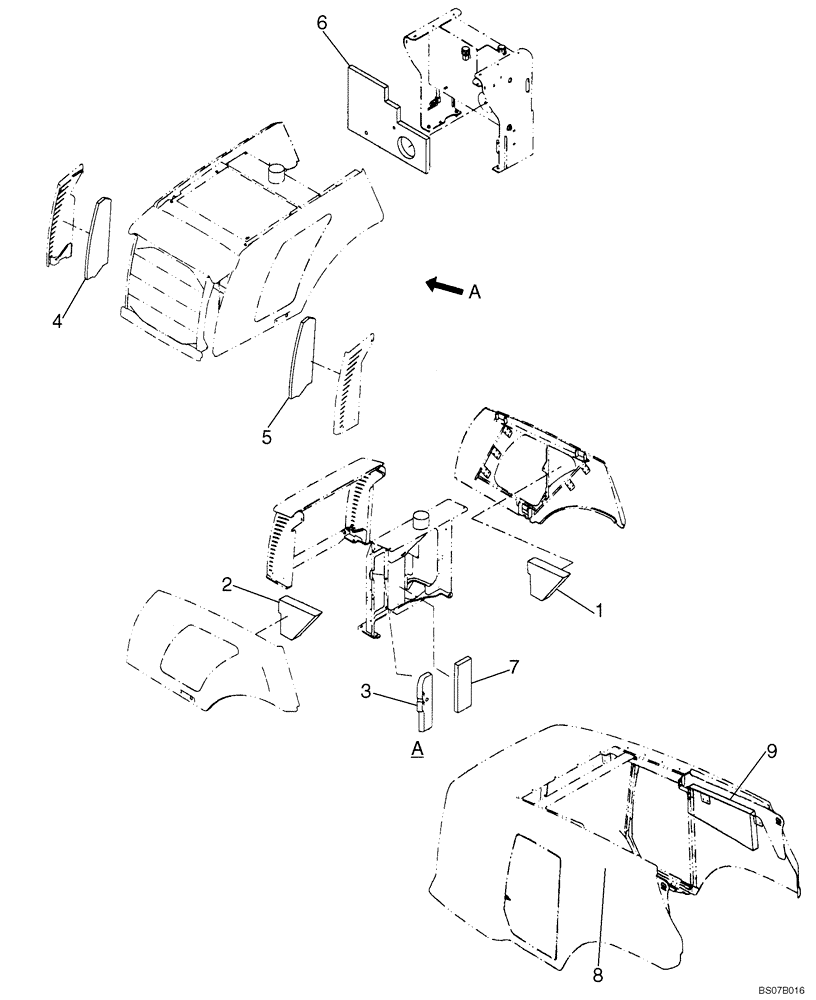 Схема запчастей Case 921E - (09-25) - SOUNDPROOFING - ENGINE (09) - CHASSIS