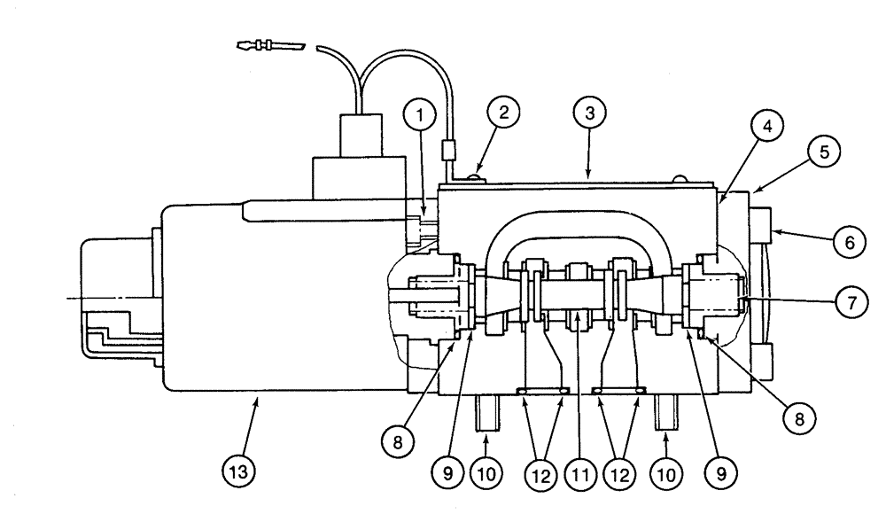 Схема запчастей Case 9060 - (8-042) - 150425A1 SOLENOID VALVE (08) - HYDRAULICS