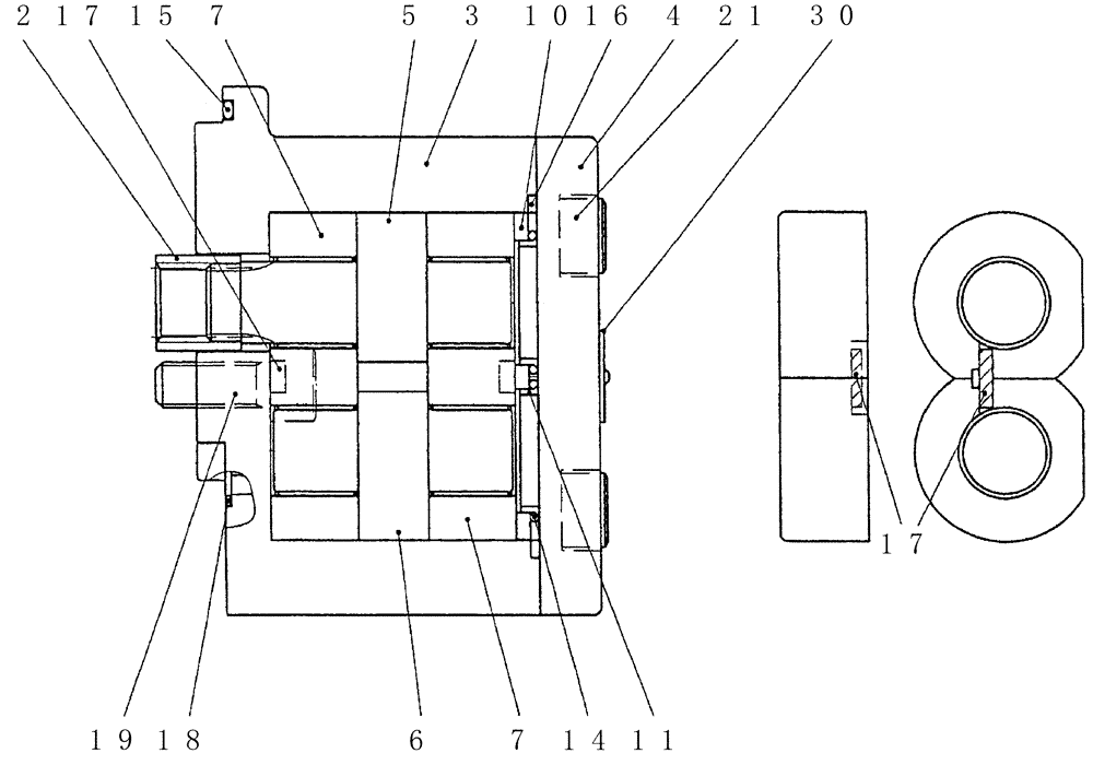 Схема запчастей Case CX31B - (HC410-01) - PUMP ASSY, GEAR (00) - GENERAL & PICTORIAL INDEX