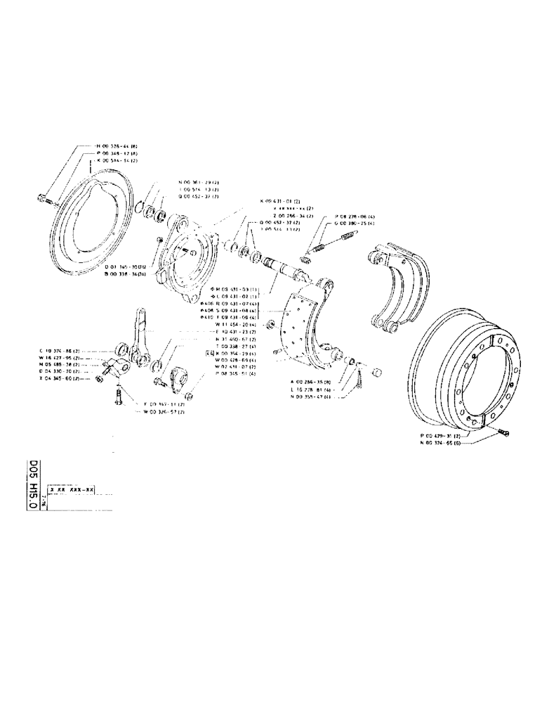 Схема запчастей Case 75P - (060) - BRAKE (04) - UNDERCARRIAGE