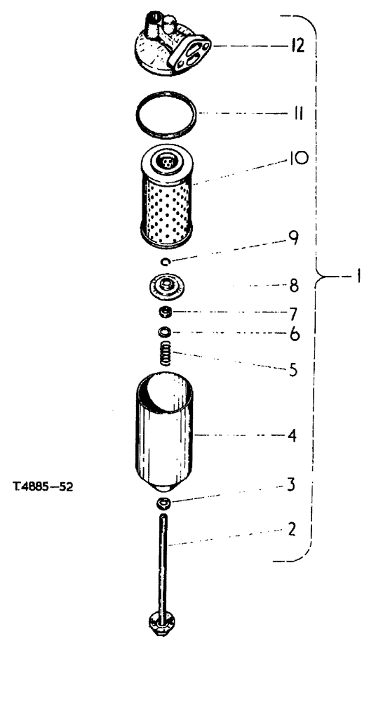 Схема запчастей Case 500 - (12-088) - LUBRICATING OIL FILTER DIESEL ENGINE500/568 UP No Description