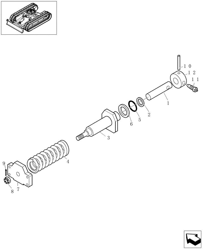 Схема запчастей Case CX16B - (3.020[03]) - IDLER ADJUSTER - IDLER REGULATION (48) - TRACKS & TRACK SUSPENSION