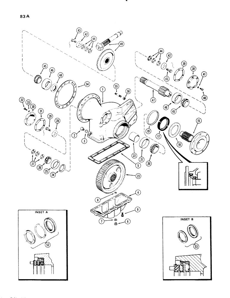 Схема запчастей Case 1150 - (083A) - FINAL DRIVE, USED PRIOR TO TRANS. SER. NO. 2663630 (04) - UNDERCARRIAGE