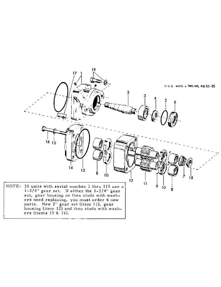 Схема запчастей Case 35EC - (H25) - TURNTABLE SWING MOTOR (07) - HYDRAULIC SYSTEM