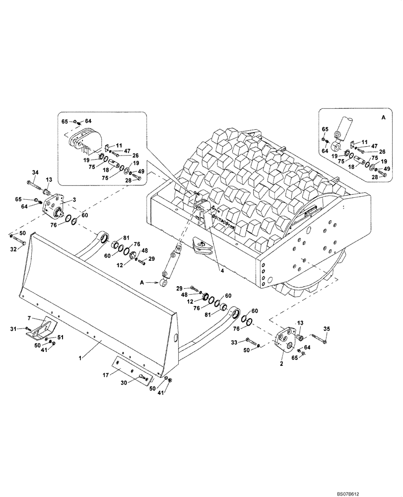 Схема запчастей Case SV216 - (86.110.02) - DOZER BLADE (GROUP 554) (ND109311) (86) - DOZER