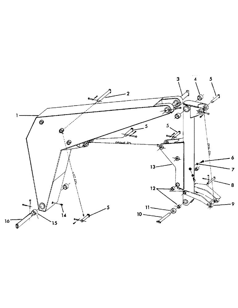 Схема запчастей Case 30YM - (029) - MAIN AND TOOL BOOMS (09) - BOOMS