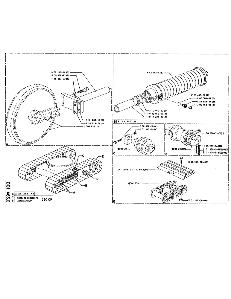 Схема запчастей Case 160CKS - (087) - TRACK GROUP (04) - UNDERCARRIAGE