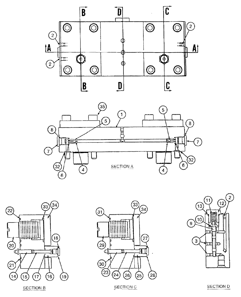 Схема запчастей Case 9050B - (8-148) - HYDRAULIC PUMP, CONTROLLER COVER (08) - HYDRAULICS