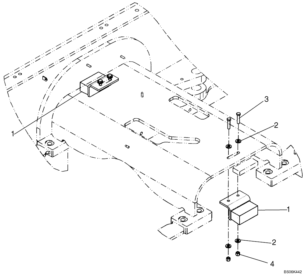 Схема запчастей Case 921E - (06-28) - AXLE, REAR - STOP (06) - POWER TRAIN