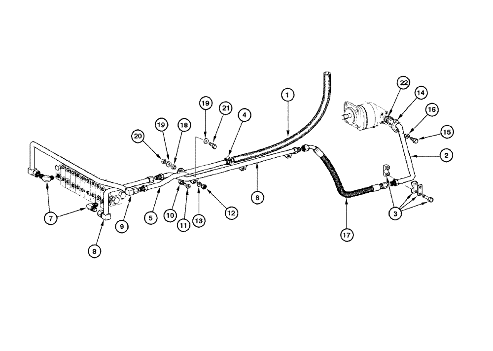 Схема запчастей Case 865 DHP - (8-052) - REAR HYDRAULIC CIRCUIT (08) - HYDRAULICS