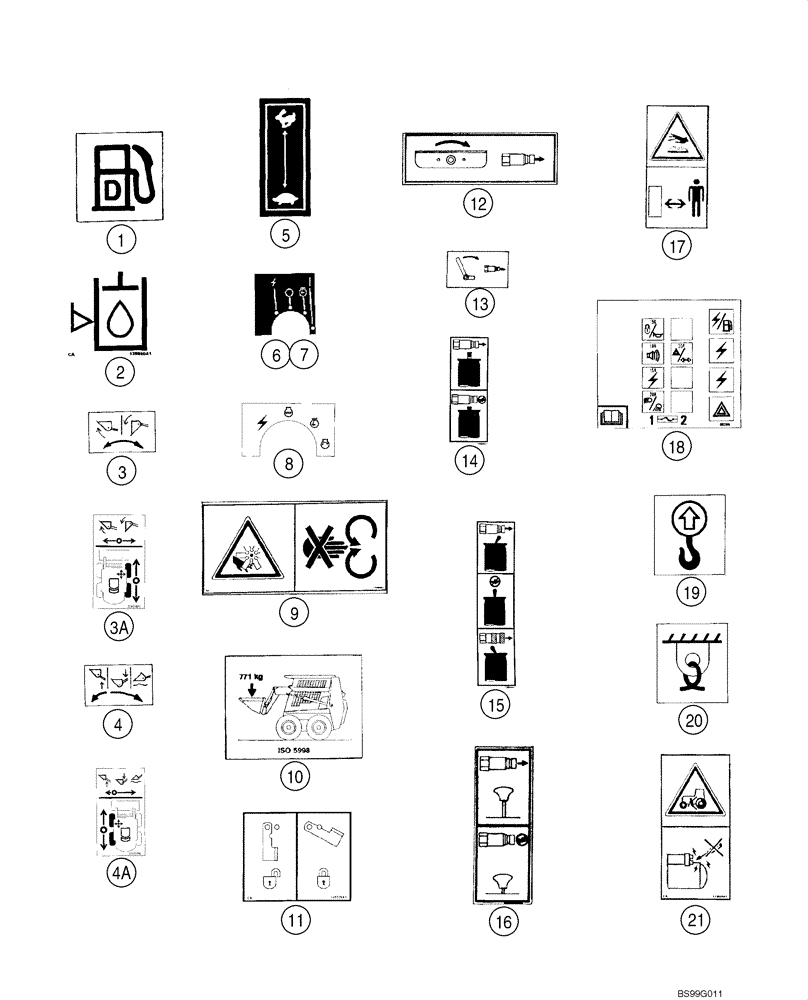 Схема запчастей Case 1845C - (09-46) - DECALS (09) - CHASSIS/ATTACHMENTS