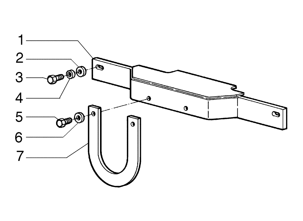 Схема запчастей Case 845B - (09-05[03]) - PROPELLER SHAFTS GUARD - (DIRECT DRIVE) (09) - CHASSIS/ATTACHMENTS