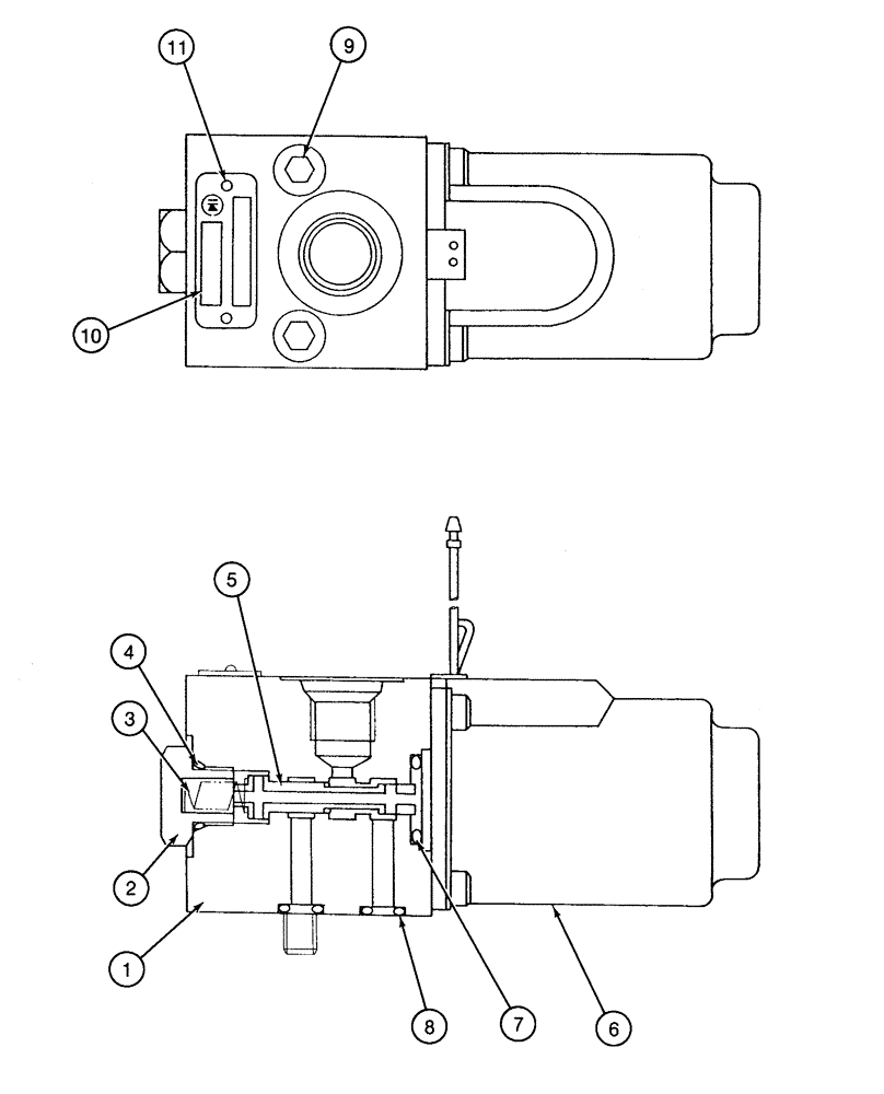 Схема запчастей Case 9060 - (8-046) - 151017A1 SOLENOID VALVE (08) - HYDRAULICS