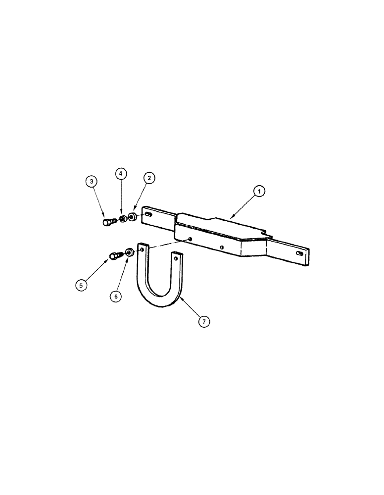 Схема запчастей Case 845 - (09-012[01]) - PROPELLER SHAFT GUARD - ASSEMBLY (09) - CHASSIS