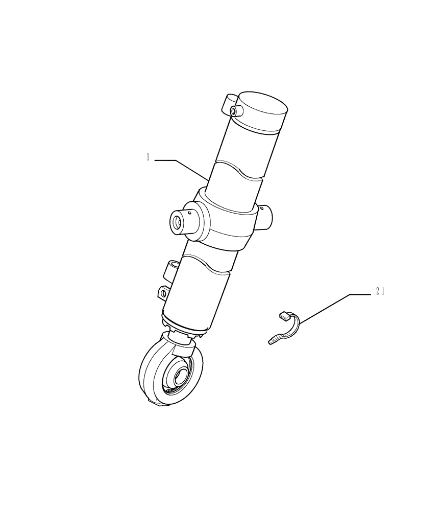 Схема запчастей Case 1850K - (3.443[01]) - LIFT CYLINDERS - FRONT IMPLEMENT (04) - UNDERCARRIAGE