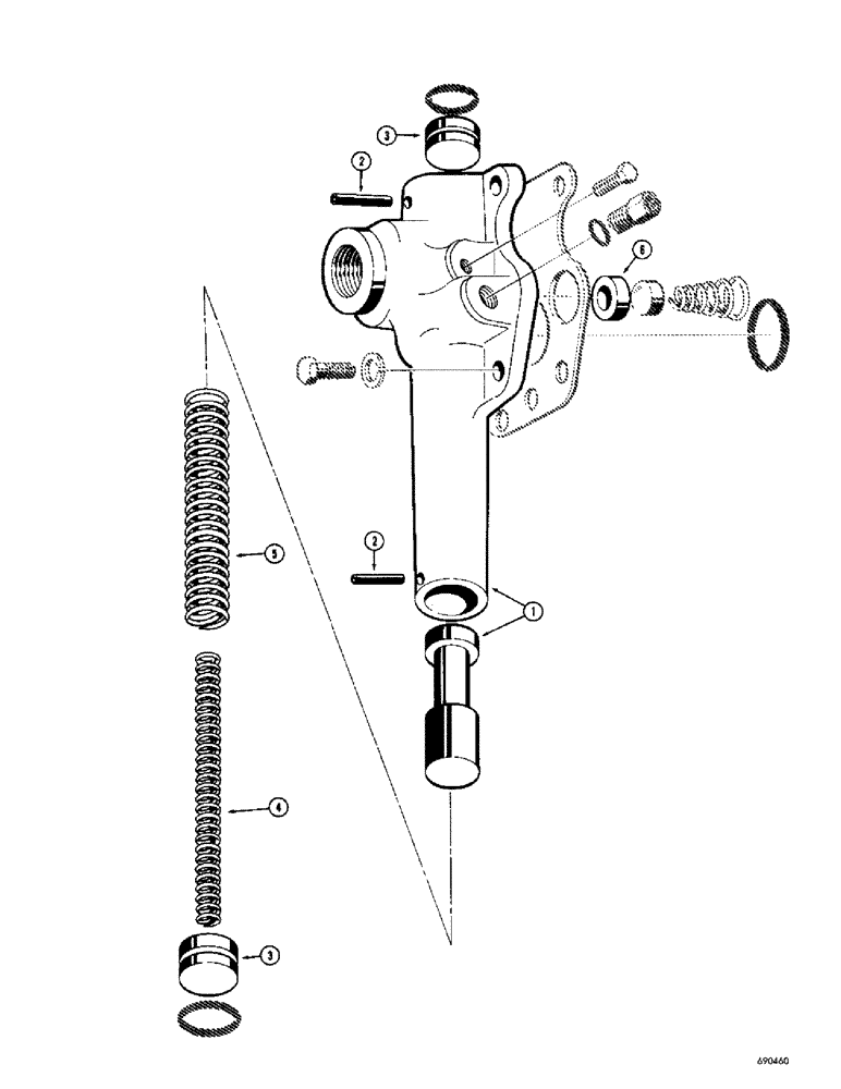 Схема запчастей Case W9C - (172) - L30323 CONVERTER REGULATING VALVE (06) - POWER TRAIN