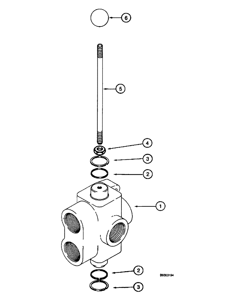 Схема запчастей Case 660 - (8-112) - SELECTOR VALVE ASSEMBLY - L55038, HYDRA-BORER AND BACKHOE (08) - HYDRAULICS