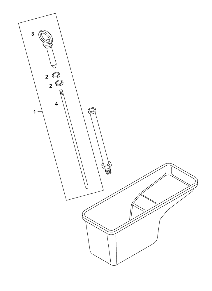 Схема запчастей Case 327B - (01A01000274[001]) - DIPSTICK ASSY (504145799) (01) - ENGINE