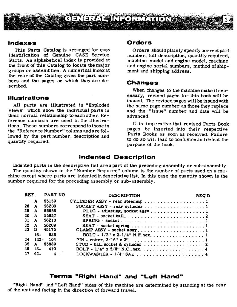Схема запчастей Case UTILITY - (03) - GENERAL INFORMATION 
