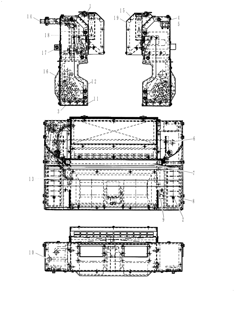 Схема запчастей Case 465 - (09-38) - HEATER AND AIR CONDITIONING ASSY (09) - CHASSIS