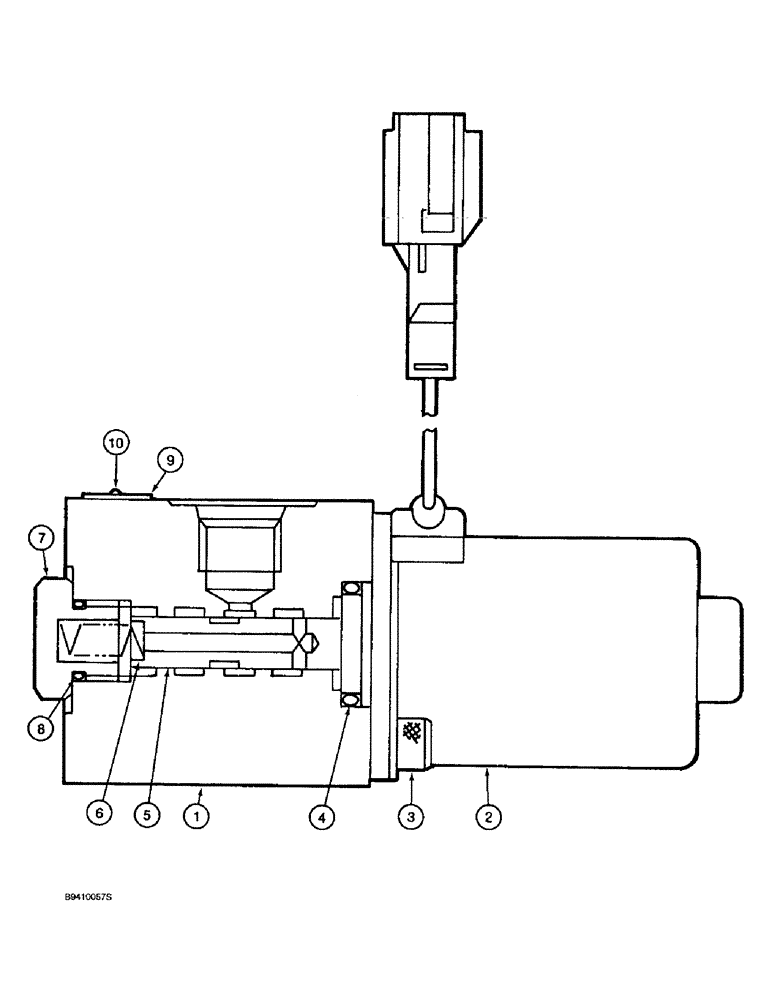 Схема запчастей Case 9030B - (8-158) - FREE SWING SOLENOID VALVE (08) - HYDRAULICS