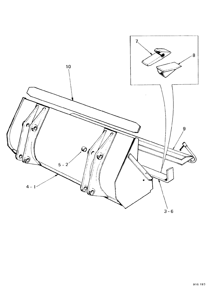 Схема запчастей Case 580F - (180) - LOADER BUCKET (82) - FRONT LOADER & BUCKET