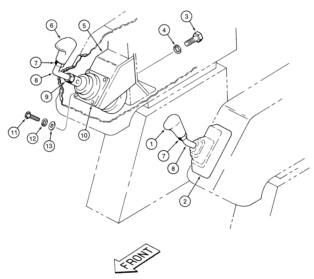 Схема запчастей Case 9050 - (8-24) - HYDRAULIC CONTROL CIRCUIT, REMOTE CONTROL LEVERS, CONTROLLERS AND MOUNTING (08) - HYDRAULICS