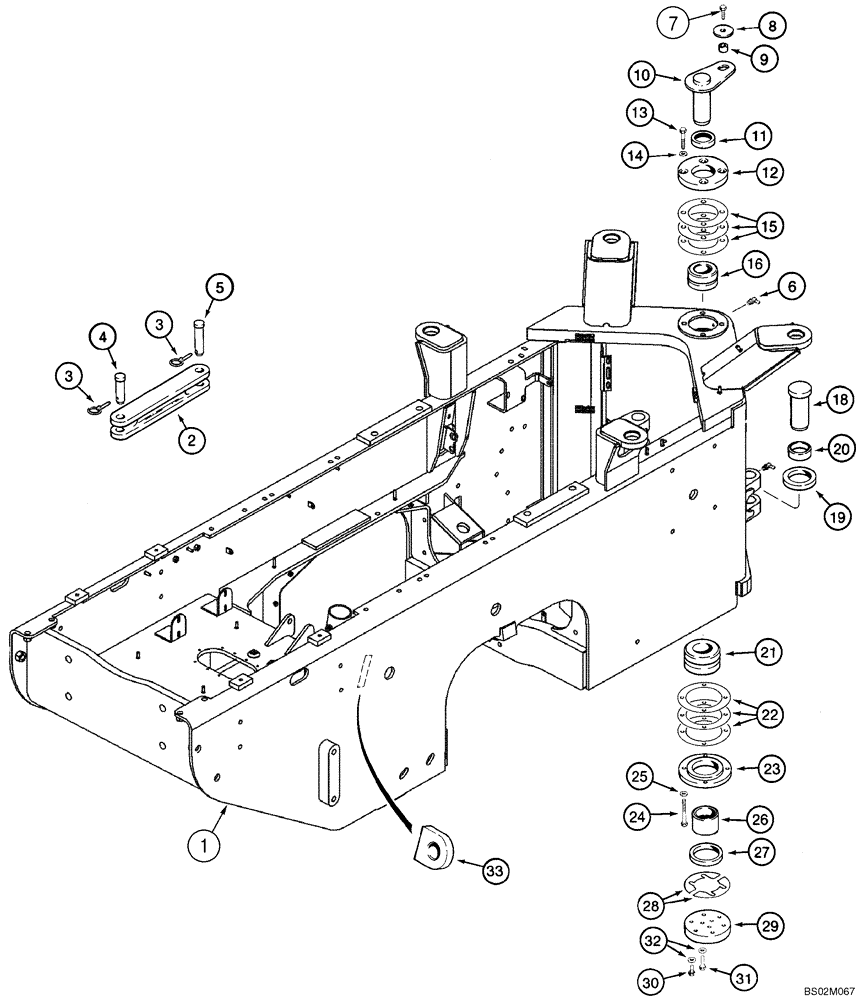 Схема запчастей Case 821C - (09-06) - FRAME, REAR - PIVOT (Apr 20 2012 3:09AM) (09) - CHASSIS