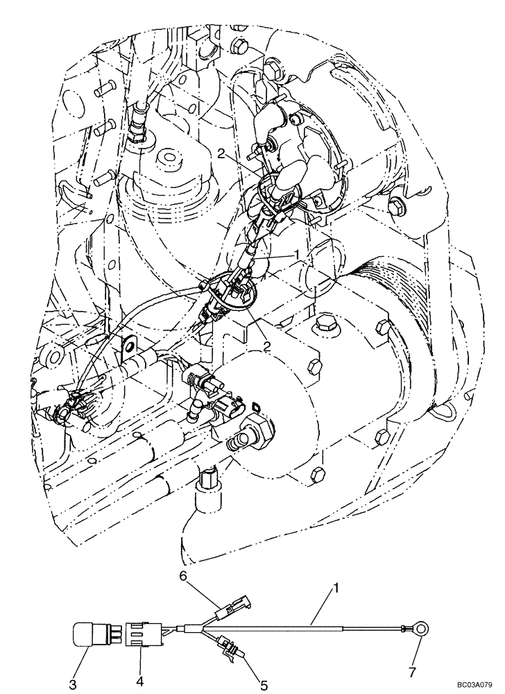 Схема запчастей Case 721D - (04-04) - HARNESS, AIR CONDITIONING DIODE (04) - ELECTRICAL SYSTEMS